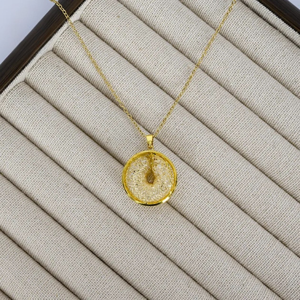 Orbit Textura – Double Disc Pendant