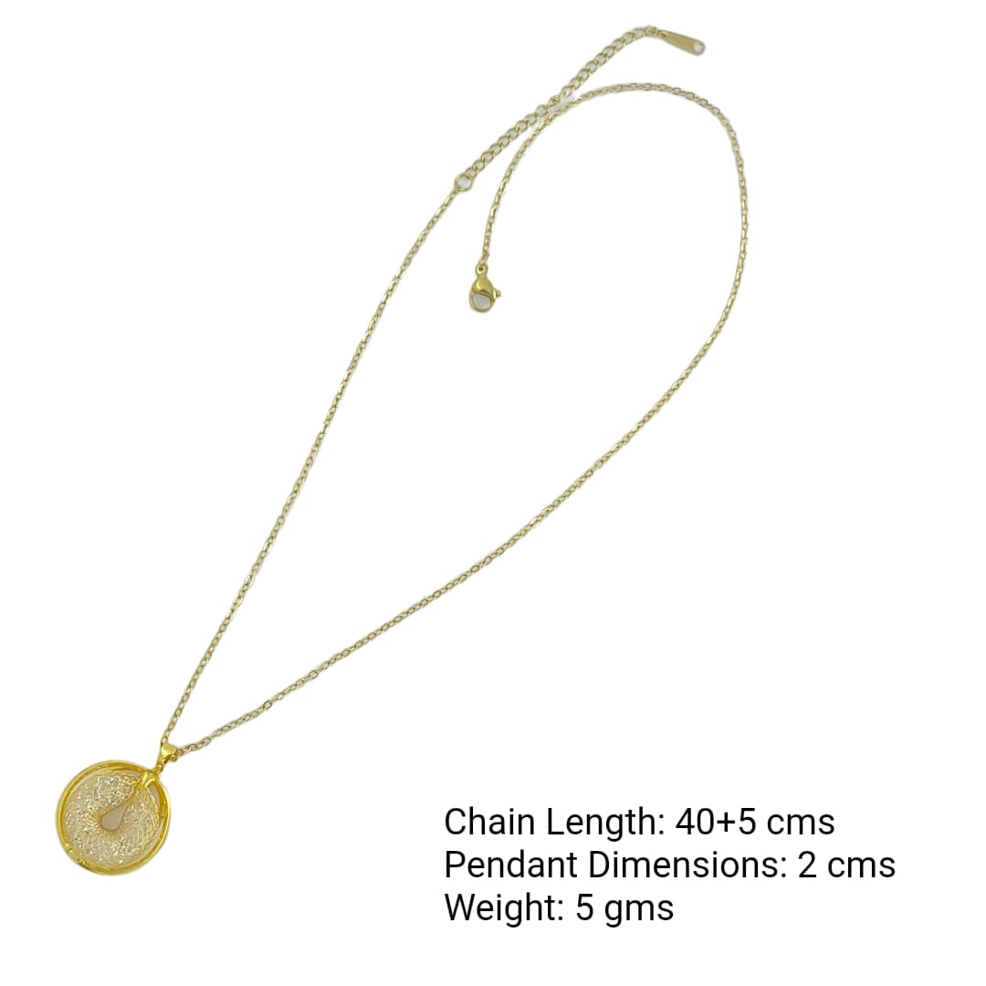 Orbit Textura – Double Disc Pendant