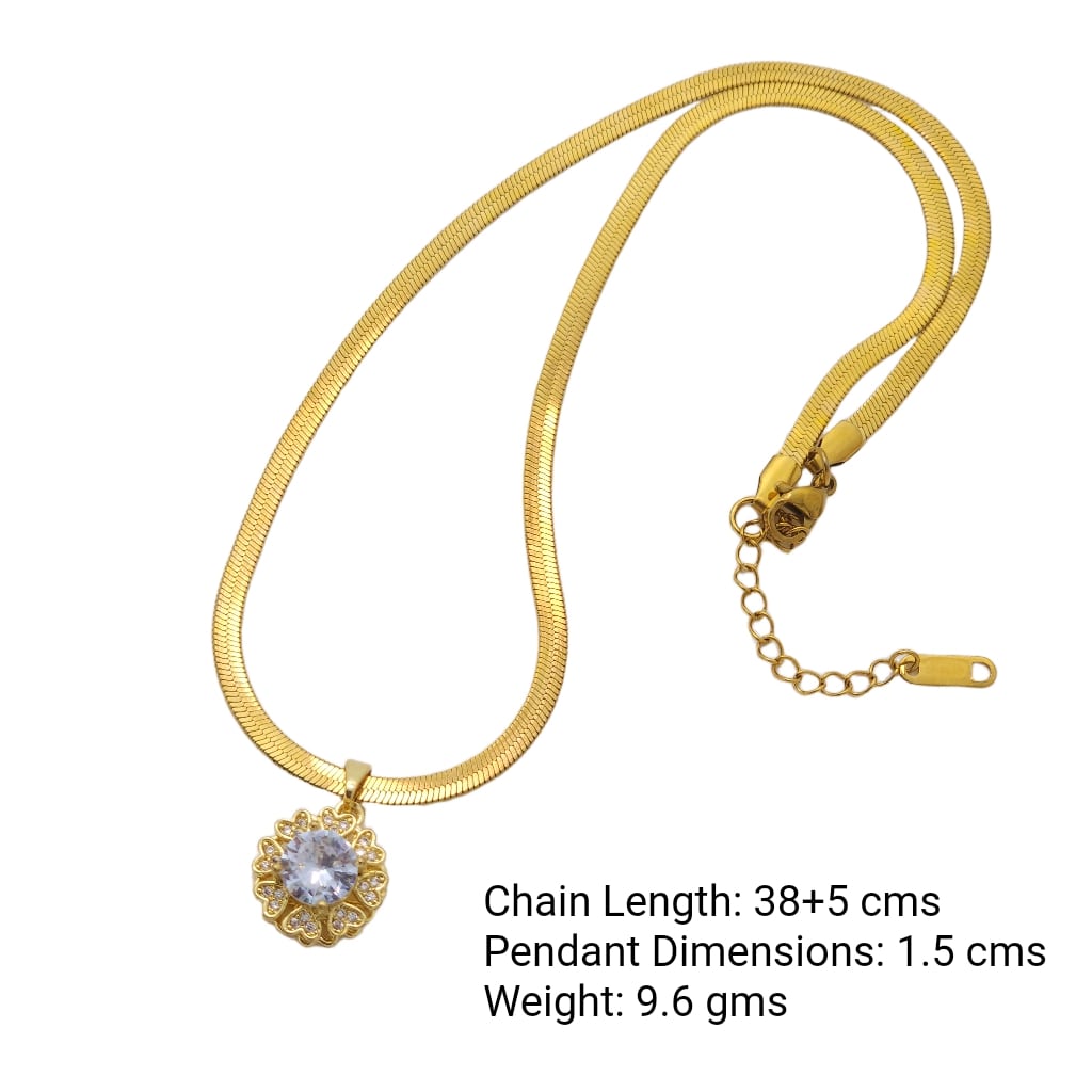 Glory Halo – Zircon Wreath Necklace