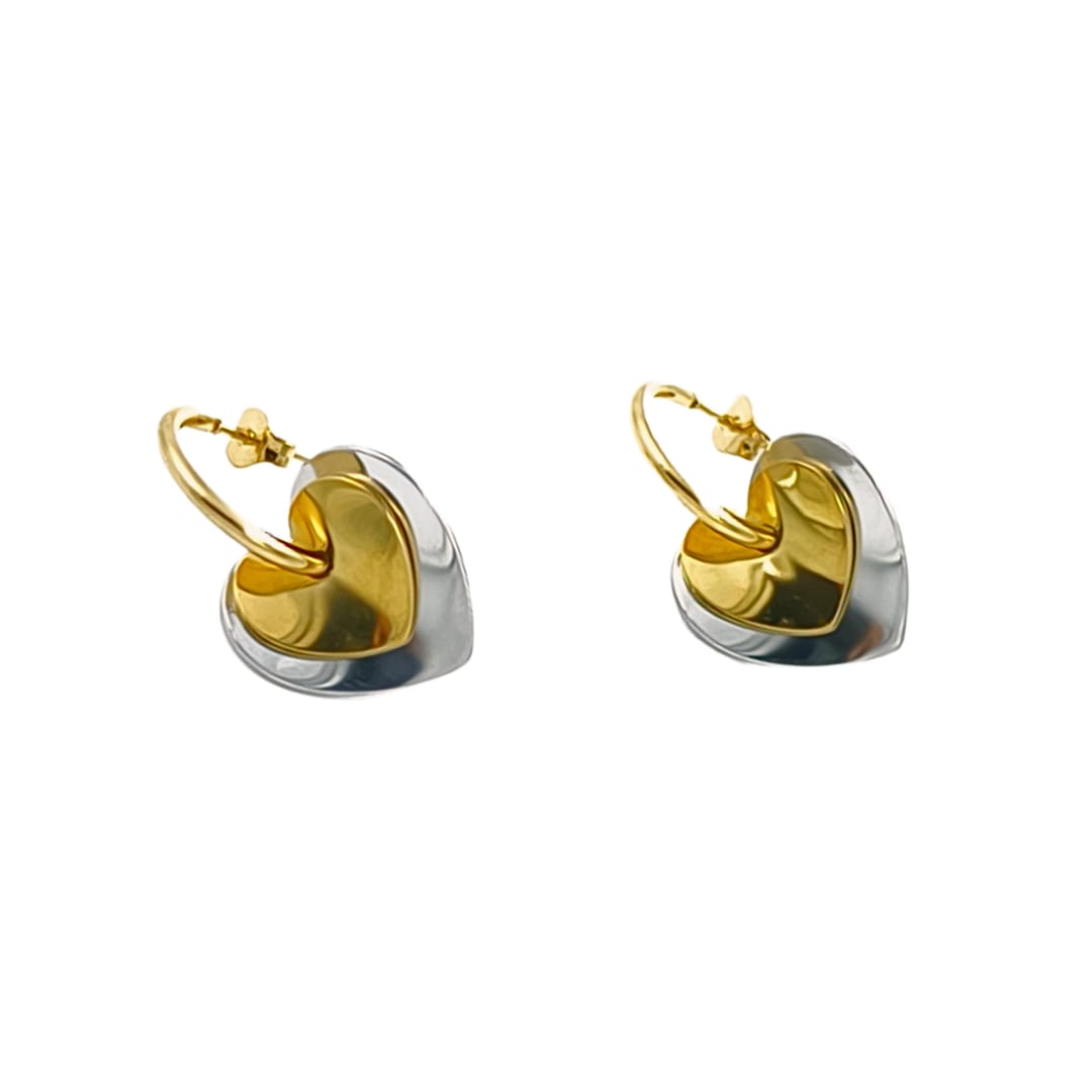 Lover's Loop Dual-Tone Hoops