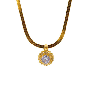 Glory Halo – Zircon Wreath Necklace