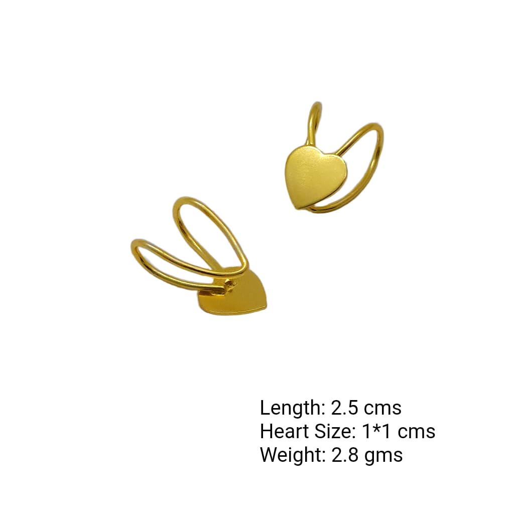 Whispers of Heart Earcuffs (Pair – Clip-On)