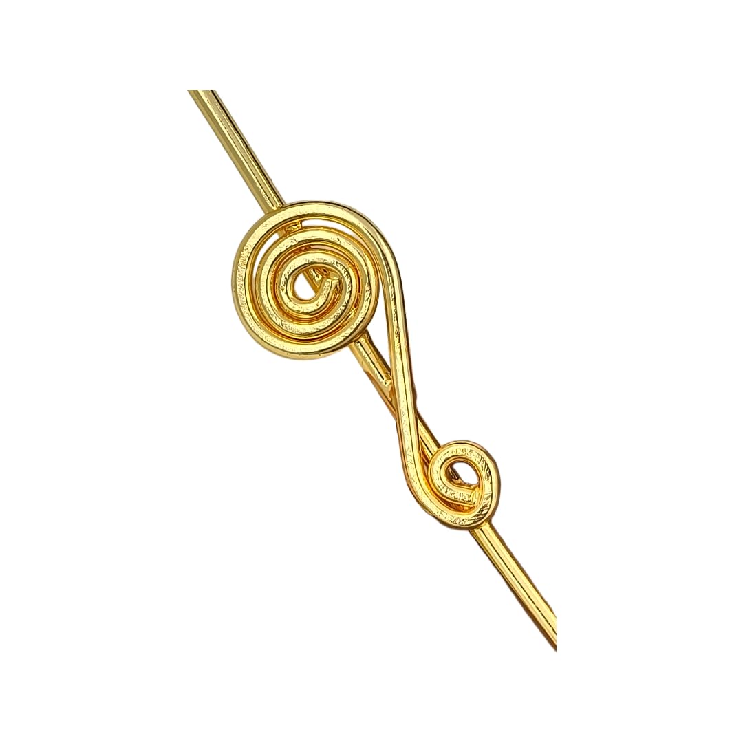 Spiral Sutra – Handcrafted Swirl Needle Earcuffs