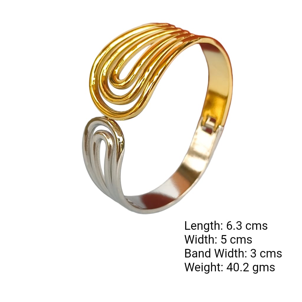 The Ripple Effect – Two-Tone Fluid Cuff