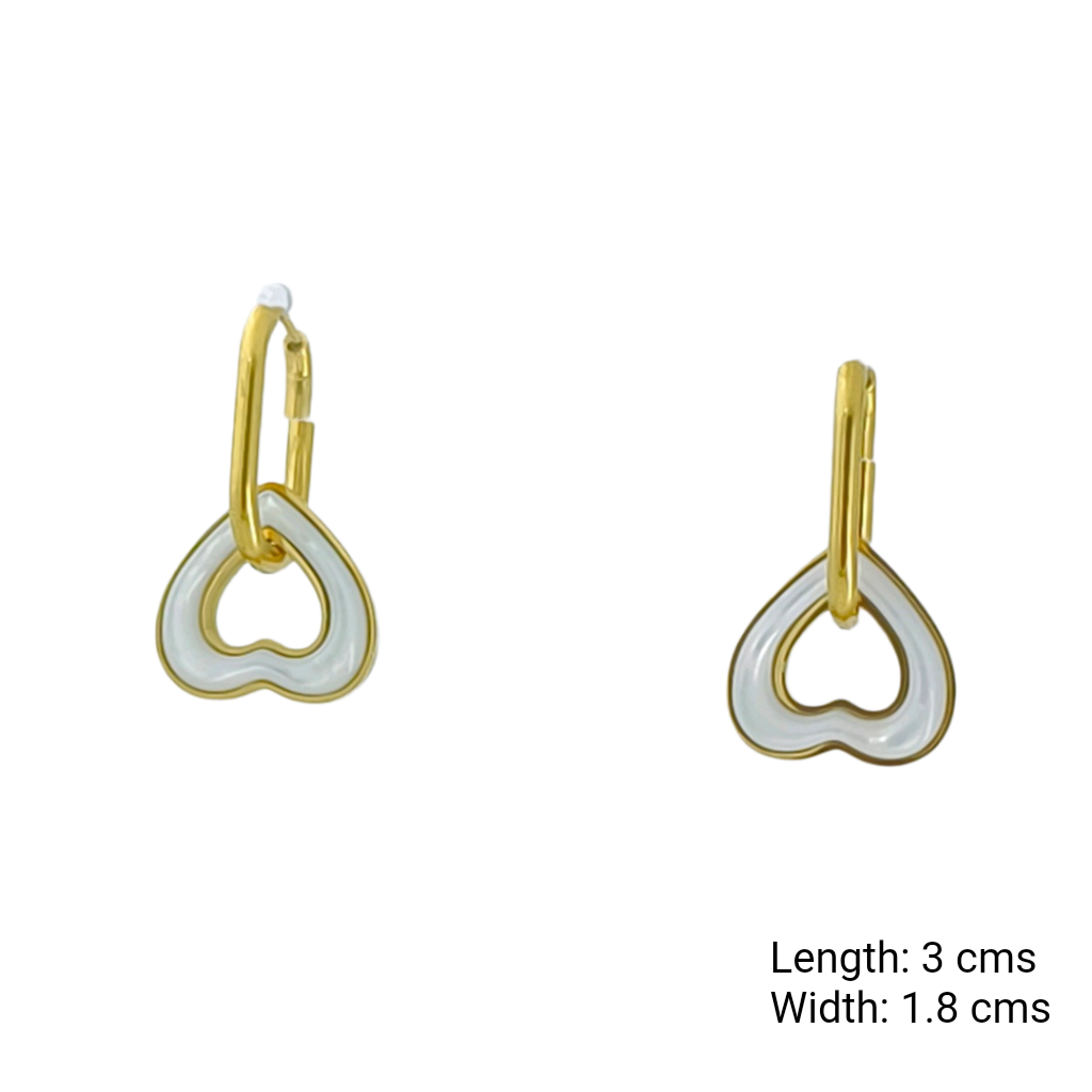 Luna Heart MOP Hoops