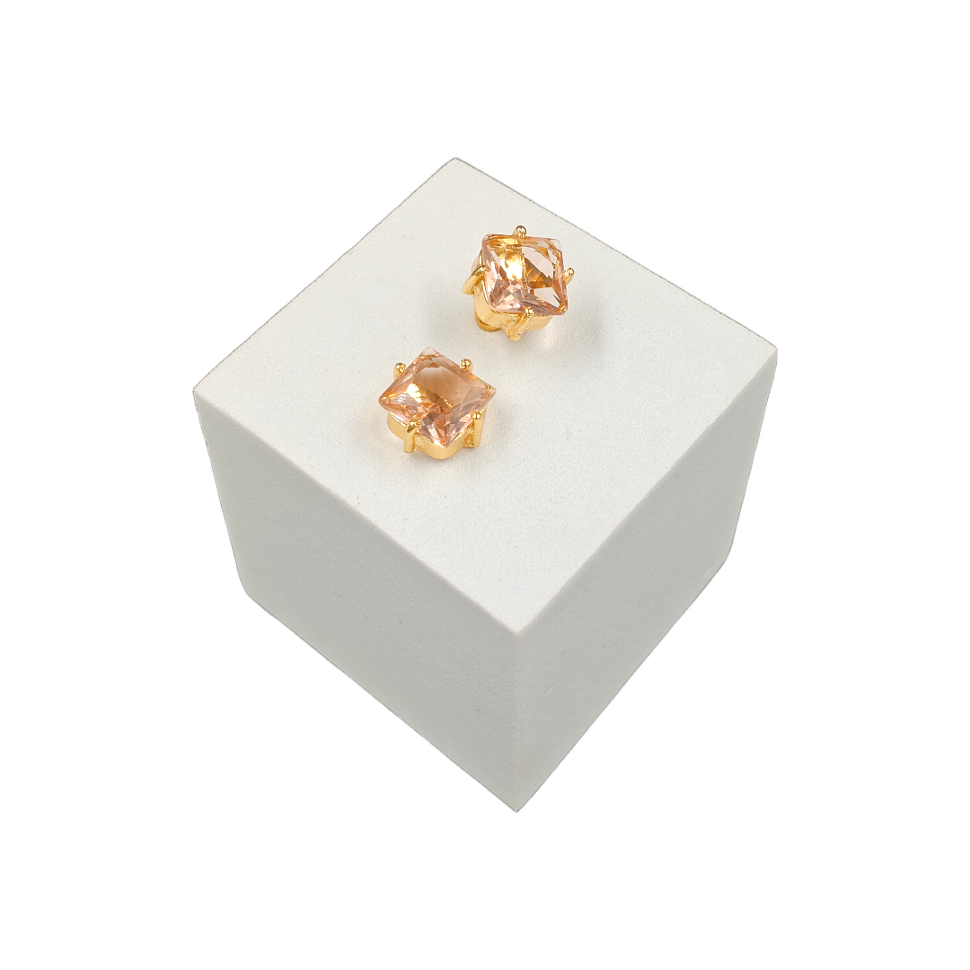 Citrine Spark Studs