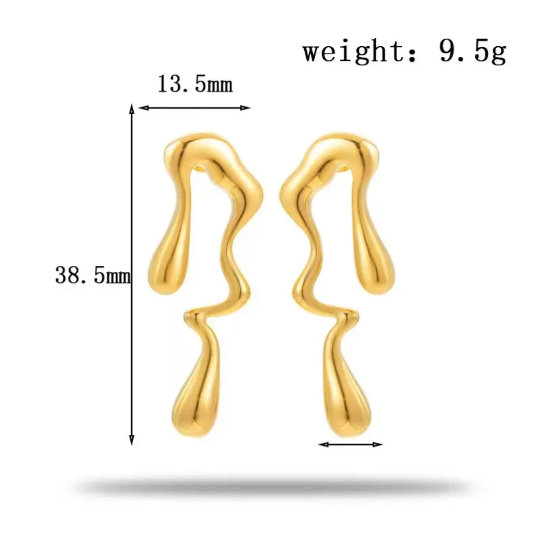 Molten Wave Earrings