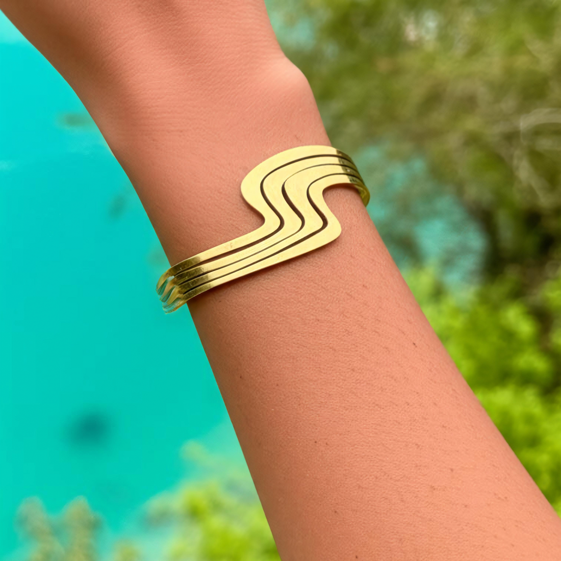 Golden Flow Cuff