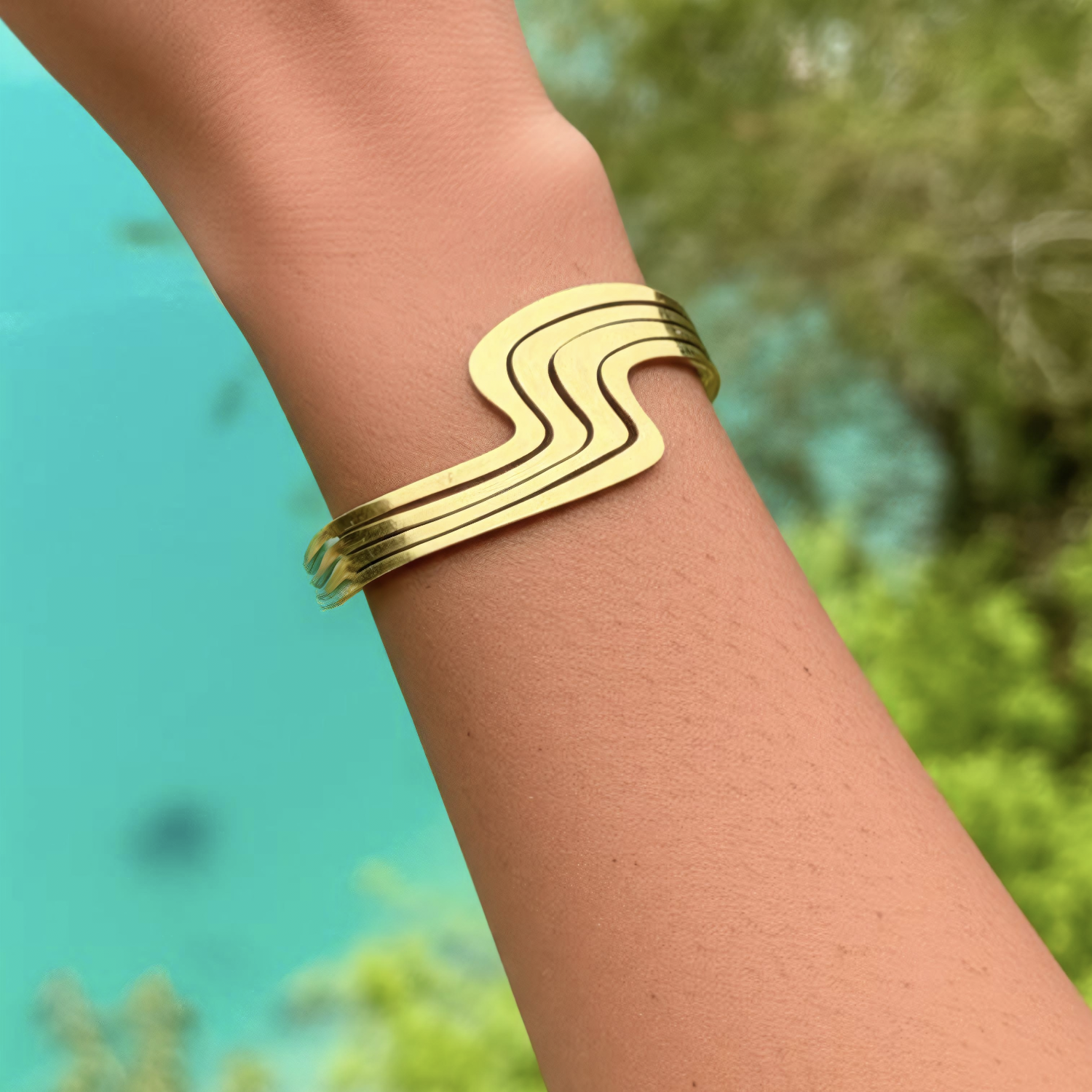 Golden Flow Cuff