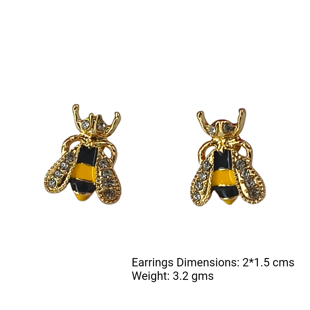 Queen Bee Crystal Studs