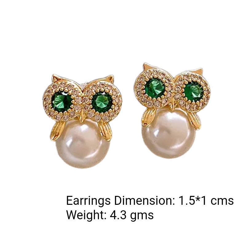 Wise & Whimsy Owl Studs