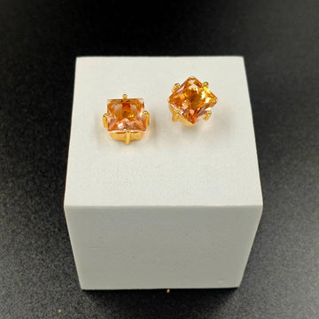 Citrine Spark Studs